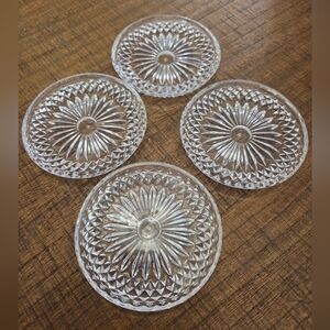 Set Of 4 Crystal Annabella Coasters